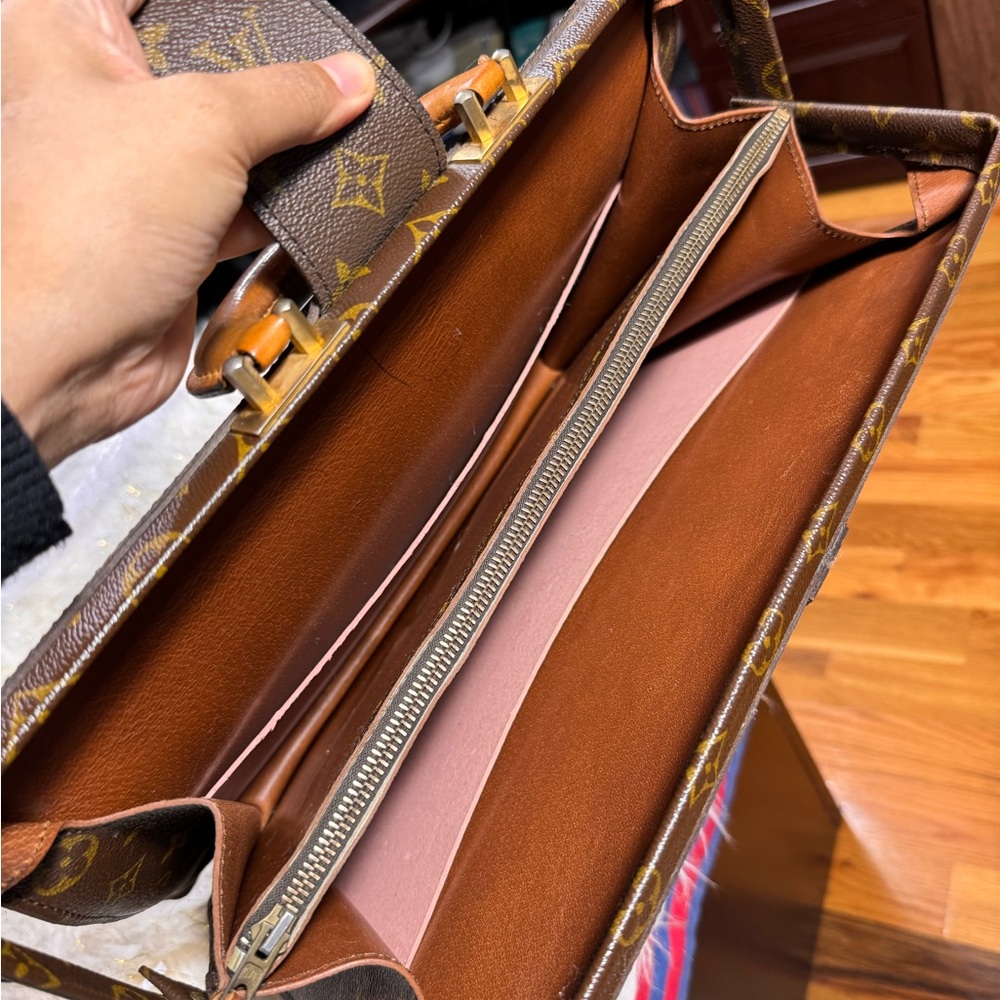 Louis vuitton Serviette Fermoir Briefcase business Bag Monogram - Picture 12 of 15
